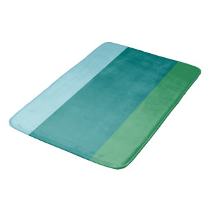 Tapis De Bain Tanager Turquoise, Teal Bleu et Kelly Vert Horiz