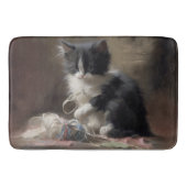 Tapis De Bain Tangup Dans Fun Black and White Kitten (Devant)