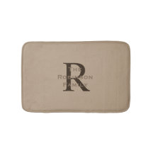 Tanné et Brun Monogramme Nom 