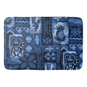 Tapis De Bain Tapa Vintage hawaïen Pomaika’i Tiki
