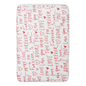Tapis De Bain Taper l'amour à la machine  (devant Vertical)