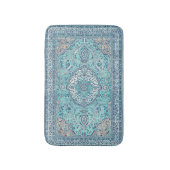 Tapis De Bain Tapis bleu vintage Motif (Devant (Vertical))