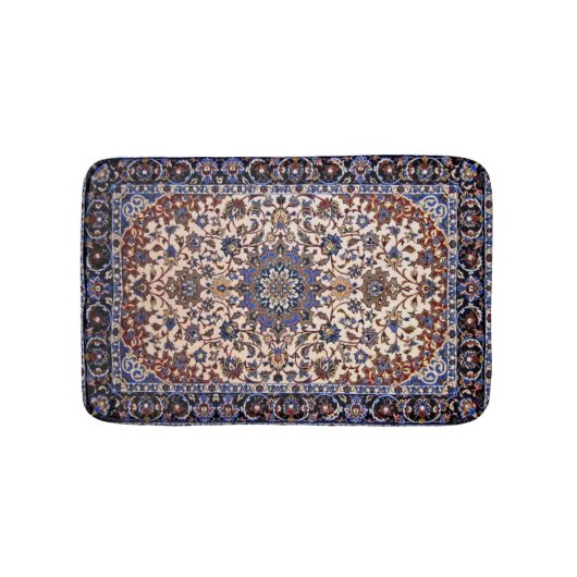 Tapis De Bain Tapis de tapis bleu persan turc antique (Devant)