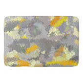 Tapis De Bain Tapisserie jaune et gris (Devant)