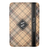 Tapis De Bain Tartan beige et Brown (devant Vertical)