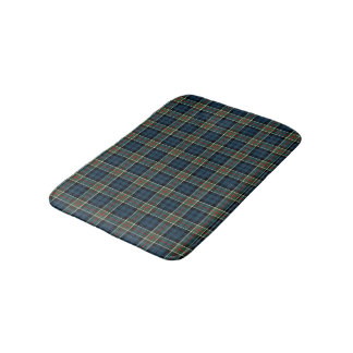 Tapis De Bain Tartan bleu, vert et rouge écossais
