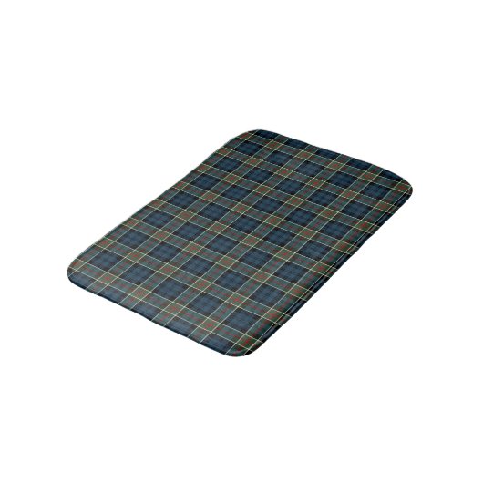 Tapis De Bain Tartan bleu, vert et rouge écossais (Angle)
