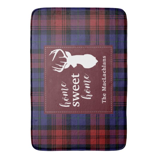 Tapis De Bain Tartan Christmas MacLachlan Personnalisé Plaid (devant Vertical)