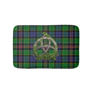 Tapis De Bain Tartan d'Allison et noeud celtique de trinité