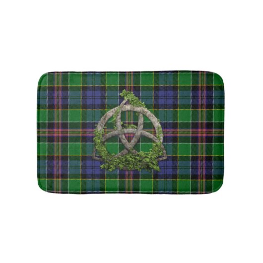 Tapis De Bain Tartan d'Allison et noeud celtique de trinité (Devant)