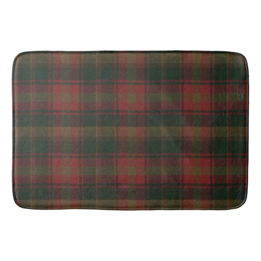 Tapis De Bain Tartan de feuille d'érable canadien (Devant)