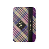 Tapis De Bain Tartan mauve, or et bleu (Devant (Vertical))