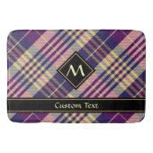 Tapis De Bain Tartan mauve, or et bleu (Devant)