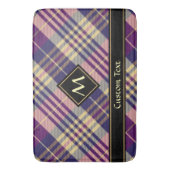 Tapis De Bain Tartan mauve, or et bleu (devant Vertical)