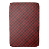 Tapis De Bain Tartan Rouge et Noir (devant Vertical)