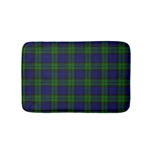 Tapis De Bain Tartan vert et marine (Devant)