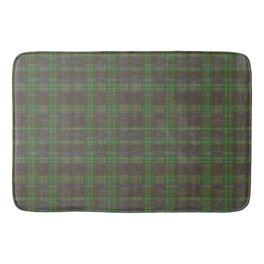 Tapis De Bain Tartan Vert Forêt Cabine (Devant)