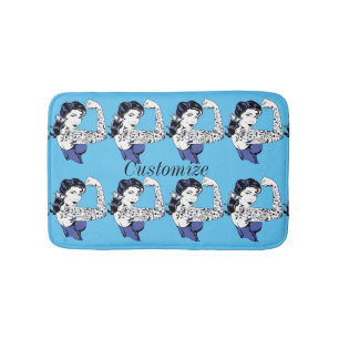 Tapis De Bain Tattoo Girl Arm Up Thunder_Cove