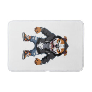 Tapis De Bain Taureau Alpha Urbain Bouledogue � Mascotte de Styl