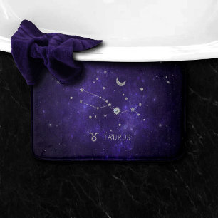 Tapis De Bain Taurus pourpre zodiaque Horoscope d'astrologie c