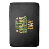 Tapis De Bain Teacher Art Happy Online Teacher Day (devant Vertical)