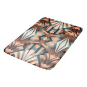 Tapis De Bain Teal Copper Geometric Skyscraper Neo Art Deco (Angle)