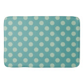 Tapis De Bain Teal Dots Pattern (Devant)