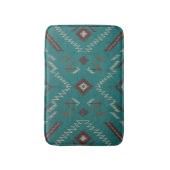 Tapis De Bain Teal Southwest Navajo Geometric (Devant (Vertical))