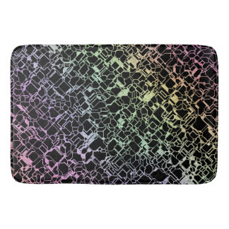 Tapis De Bain techno arc-en-ciel :