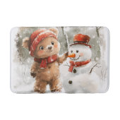 Tapis De Bain Teddy Bear et Snowman (Devant)