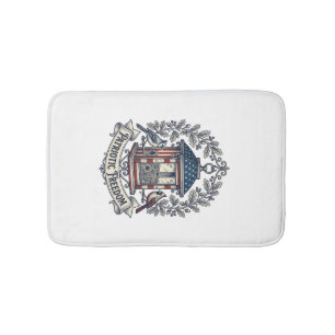 Tapis De Bain Tee-shirt graphique vectoriel de mangeoire à oisea