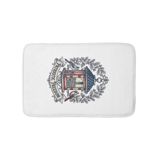 Tapis De Bain Tee-shirt graphique vectoriel de mangeoire à oisea (Devant)