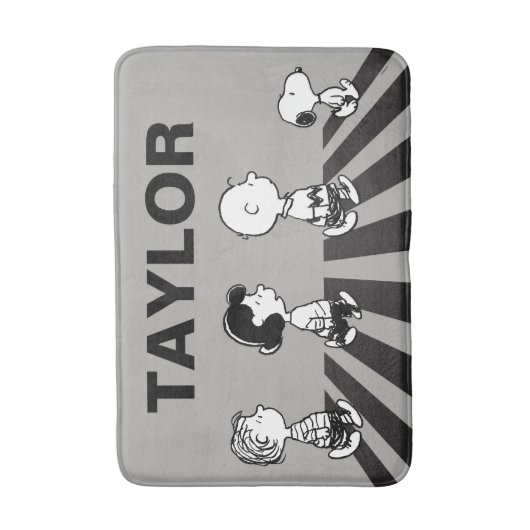 Tapis De Bain Tee - shirt | Marche de groupe | Ajouter Votre Nom (Devant (Vertical))