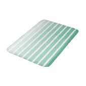 Tapis De Bain Teintes de rayures vertes en mousse de mer (Angle)