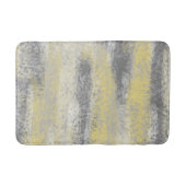 Tapis De Bain teintes douces Abstraites gris jaune (Devant)