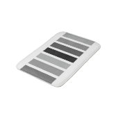 Tapis De Bain Teintes gris argenté (Angle)