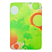 Tapis De Bain Teintes Vertes & Orange (devant Vertical)