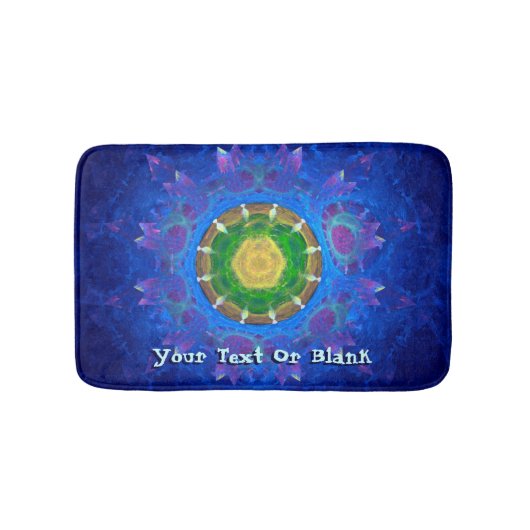 Tapis De Bain Teinture à tarte bleu-vert (Devant)