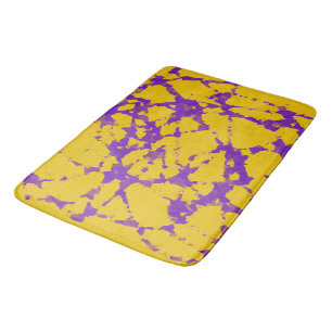Tapis De Bain Teinture à tarte violet et or