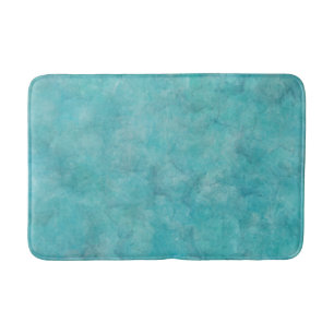 Tapis De Bain Teinture aquarelle bleu aqua tranquille
