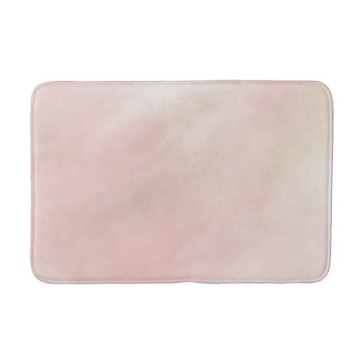 Tapis De Bain Teinture d'aquarelle rose rose pâle (Devant)