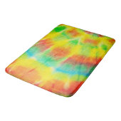 Tapis De Bain Teinture rouge jaune bleu vert (Angle)