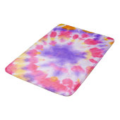 Tapis De Bain Teinture rouge violet blanc (Angle)