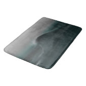 Tapis De Bain Tempête humide d'une vague verte profonde (Angle)