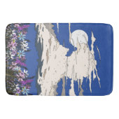 Tapis De Bain Tempête tropicale et fleurs (Devant)