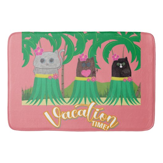 Tapis De Bain Temps de vacances Hula Kitty (Devant)