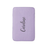Tapis De Bain Tendance Couleur Doux Violet Nom Bain Mat (Devant (Vertical))