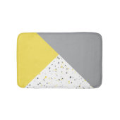 Tapis De Bain Tendance gris-jaune Terrazzo (Devant)