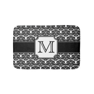 Tapis De Bain Tendance monogramme Damask