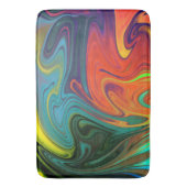 Tapis De Bain Tendance néon orange rouge bleu jaune vert Abstrai (devant Vertical)